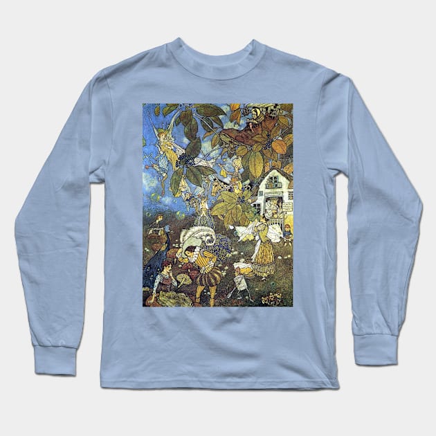 Storybook Characters - Edmund Dulac Long Sleeve T-Shirt by forgottenbeauty